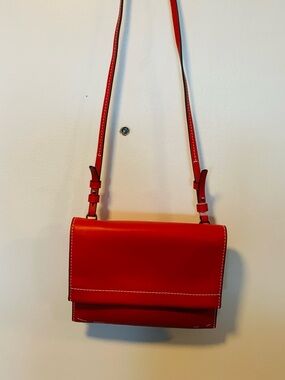 Proenza Schouler Red, White and Black Leather Crossbody Bag